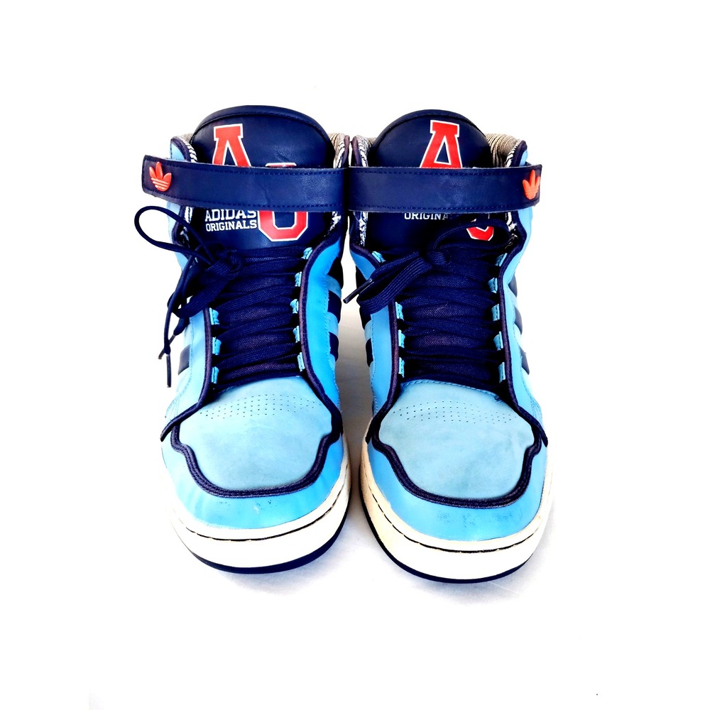 VTG Adidas Originals AO Men 12 Navy Blue Casual Sneakers Retro Style Collectors